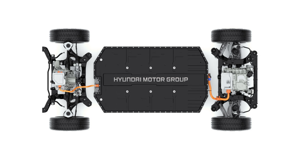 Piattaforma Hyundai E-GMP verticale